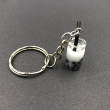 Load image into Gallery viewer, New Women/Men's Fashion Handmade Pearl milk tea coffee cup Key Chains Key Rings Alloy Charms Gifts  Wholesale