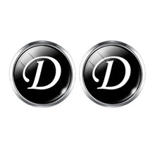 Load image into Gallery viewer, Men's Fashion A-Z Single Alphabet Cufflinks Silver Color Letter Cuff Button for Male Gentleman Shirt Wedding Cuff Links Gifts